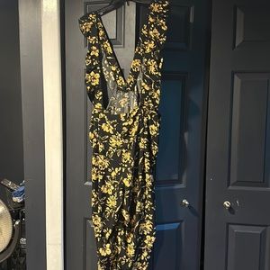 Floral overall/romper